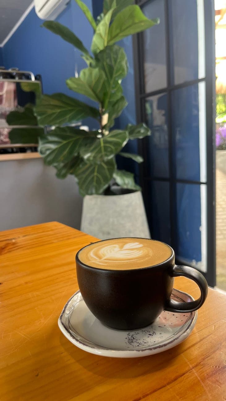 Café de especialidad recién servido